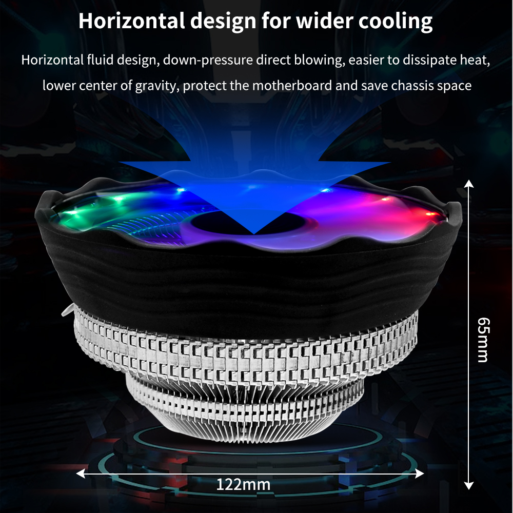 TISHRIC CPU Cooler Fan RGB PWM - Cpu Cooler review and price