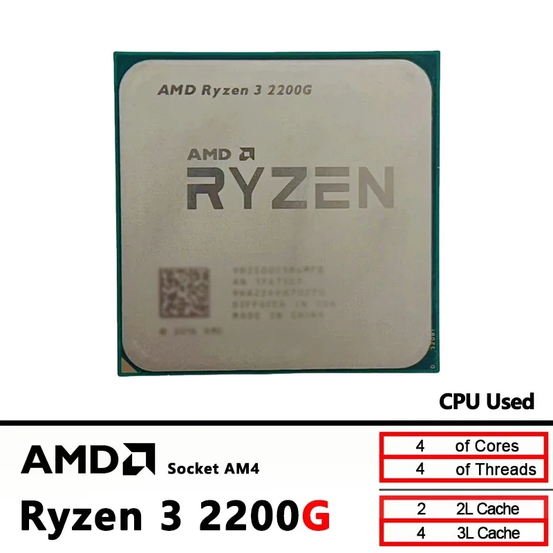 AMD Ryzen 3 2200G Used R3 2200 - Cpu Cooler review and price