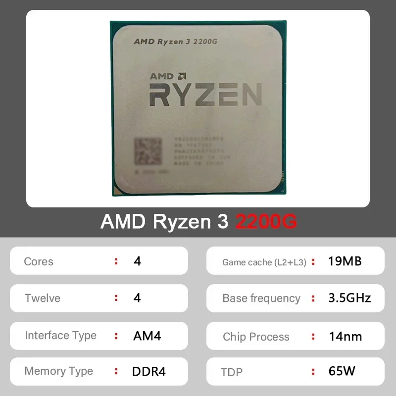AMD Ryzen 3 2200G Used R3 2200 - Cpu Cooler review and price