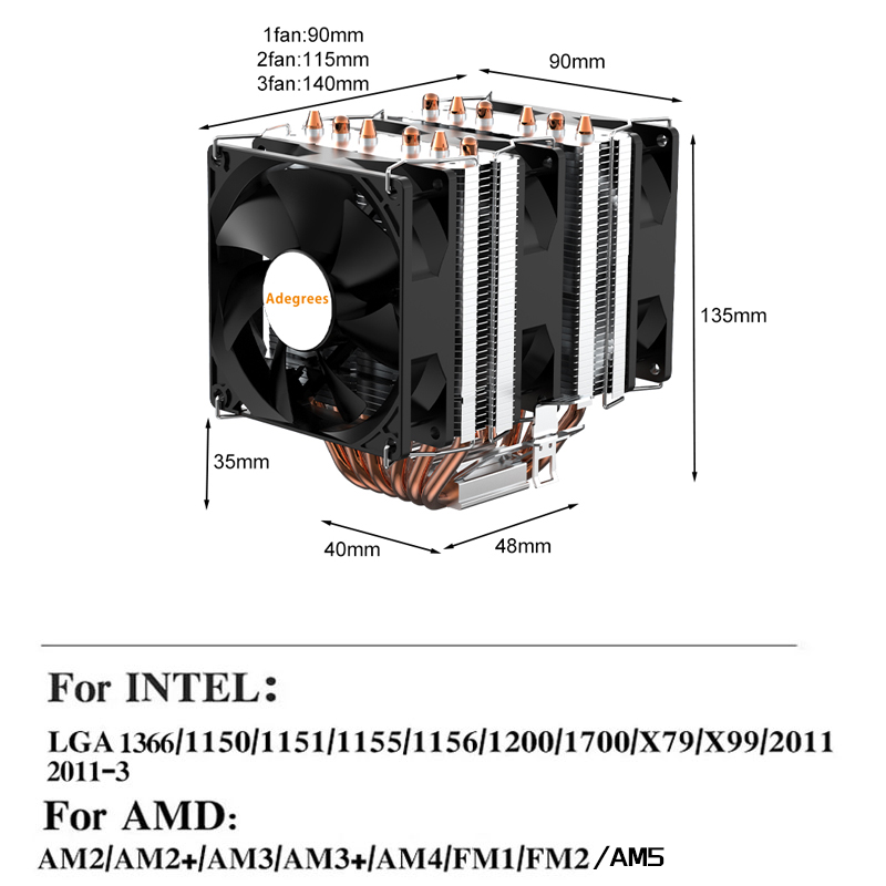 6 Heat Pipe CPU Air Cooler 4Pi - Cpu Cooler review and price